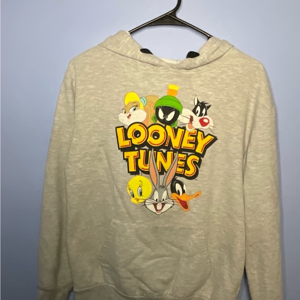 Juniors Warner Bros. Looney Tunes Gray Hoodie, Grinch hoodie and gaming hoodie